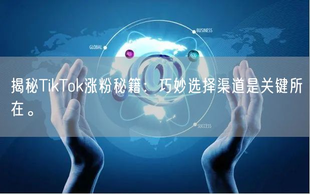 揭秘TikTok涨粉秘籍：巧妙选择渠道是关键所在。
