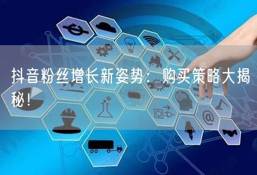 抖音粉丝增长新姿势：购买策略大揭秘！