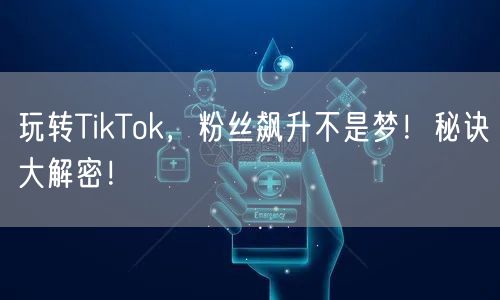 玩转TikTok，粉丝飙升不是梦！秘诀大解密！