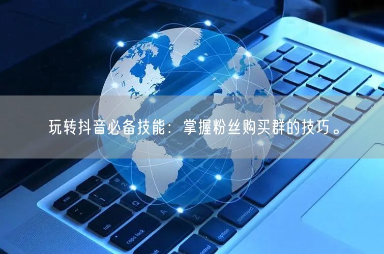玩转抖音必备技能：掌握粉丝购买群的技巧。
