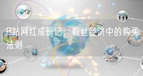 B站网红成长记：粉丝经济中的购买法则