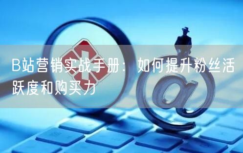 B站营销实战手册：如何提升粉丝活跃度和购买力