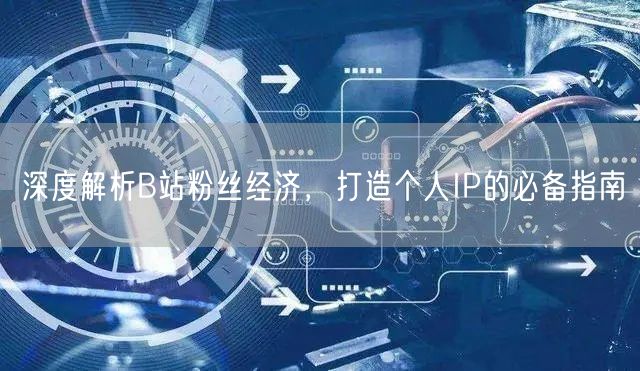 深度解析B站粉丝经济，打造个人IP的必备指南