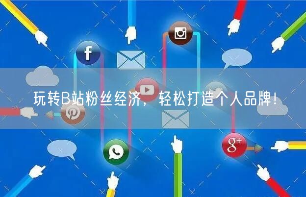 玩转B站粉丝经济，轻松打造个人品牌！