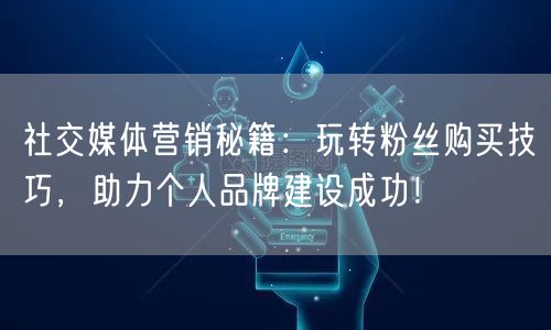 社交媒体营销秘籍：玩转粉丝购买技巧，助力个人品牌建设成功！