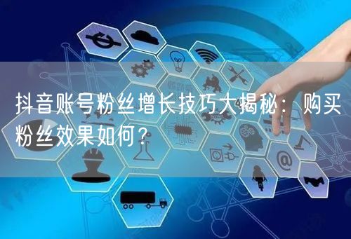 抖音账号粉丝增长技巧大揭秘：购买粉丝效果如何？