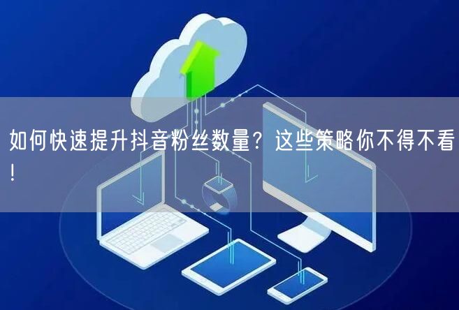 如何快速提升抖音粉丝数量？这些策略你不得不看！