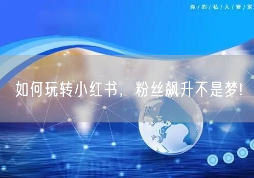 如何玩转小红书，粉丝飙升不是梦!