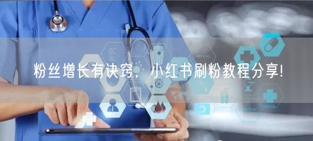 粉丝增长有诀窍，小红书刷粉教程分享!