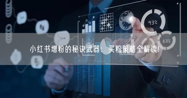 小红书增粉的秘诀武器：买粉策略全解读!
