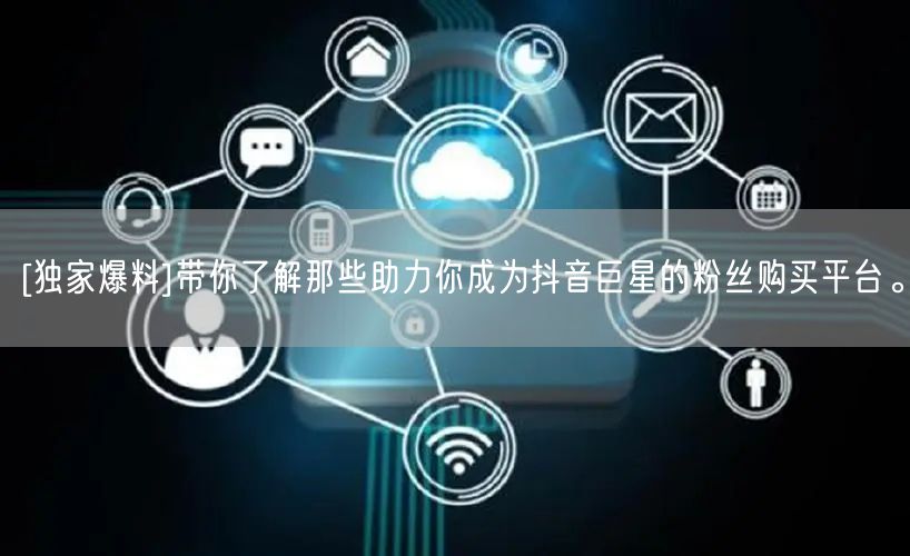 [独家爆料]带你了解那些助力你成为抖音巨星的粉丝购买平台。