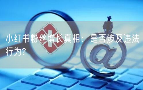 小红书粉丝增长真相：是否涉及违法行为?