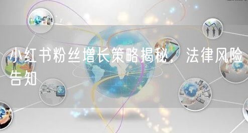 小红书粉丝增长策略揭秘，法律风险告知